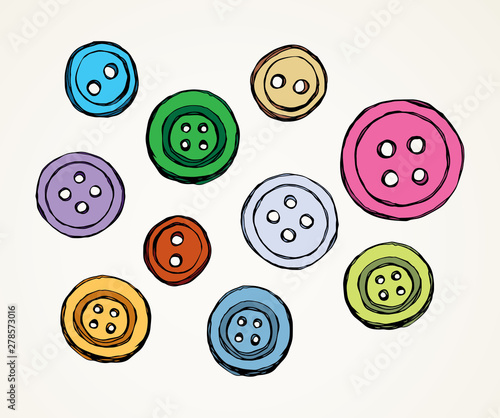 Button. Vector drawing
