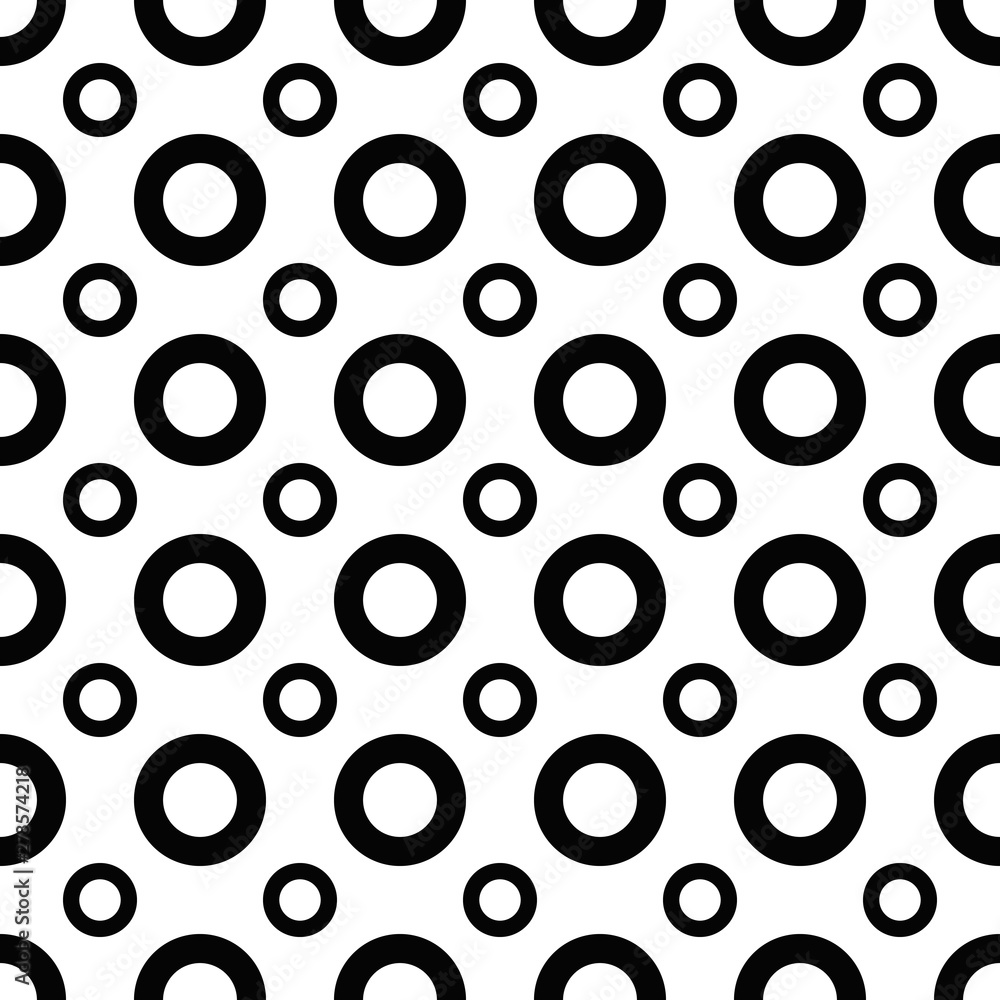 Black and white ring pattern background - abstract monochrome vector design from circles Black and white ring pattern background - abstract monochrome vector design from circles