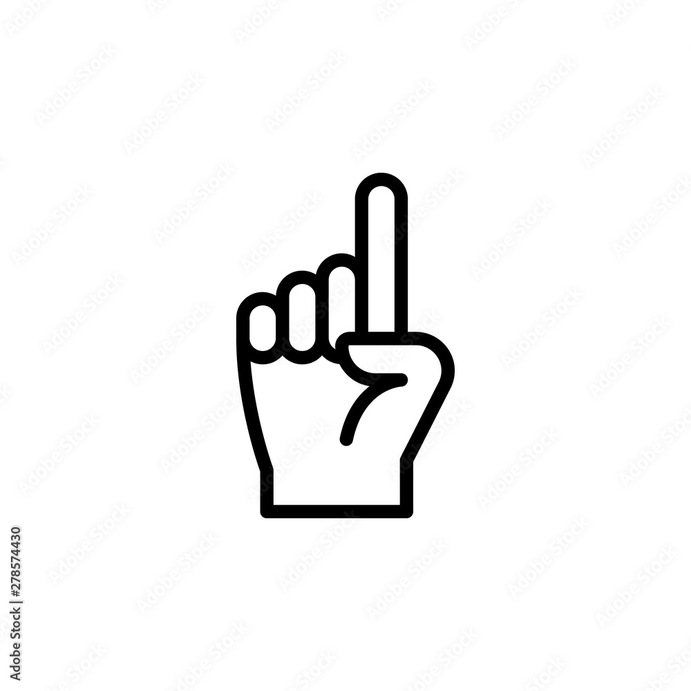 Present hand gesture outline icon. Element of hand gesture illustration icon. signs, symbols can be used for web, logo, mobile app, UI, UX Present hand gesture outline icon. Element of hand gesture illustration icon. signs, symbols can be used for web, logo, mobile app, UI, UX