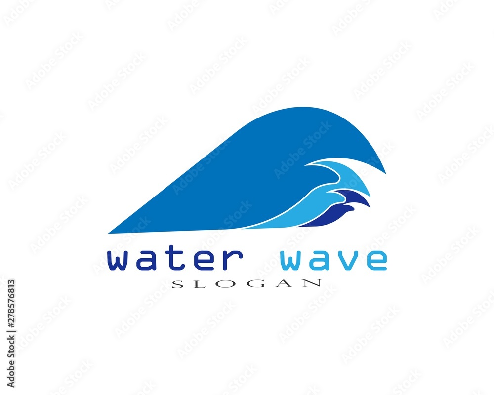 Water Wave symbol and icon Logo Template vector Water Wave symbol and icon Logo Template vector