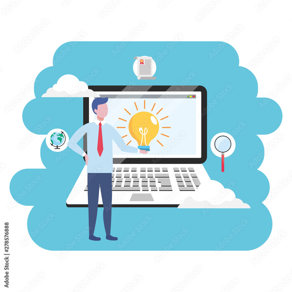 Businessman avatar cartoon design vector illustrator Businessman avatar cartoon design vector illustrator