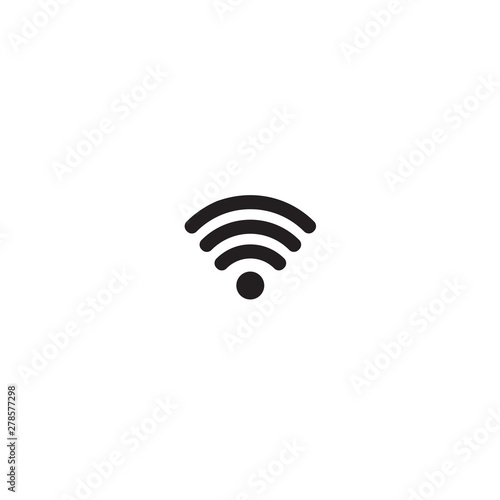 Wi-fi vector icon, sign, symbol.Antenna symbol, icon, sign isolated on white background. Vector wlan access, wireless wifi hotspot signal sign.Use in the interface of various types of device