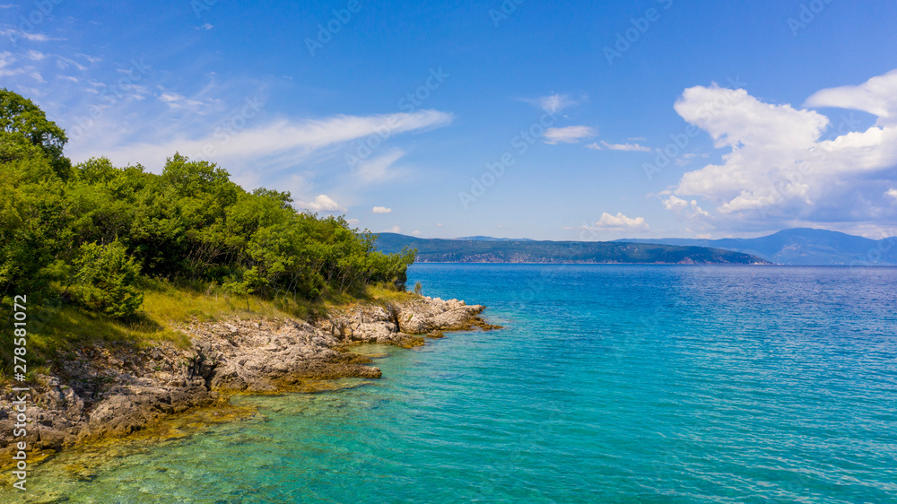 croatie landscape, coast and sea