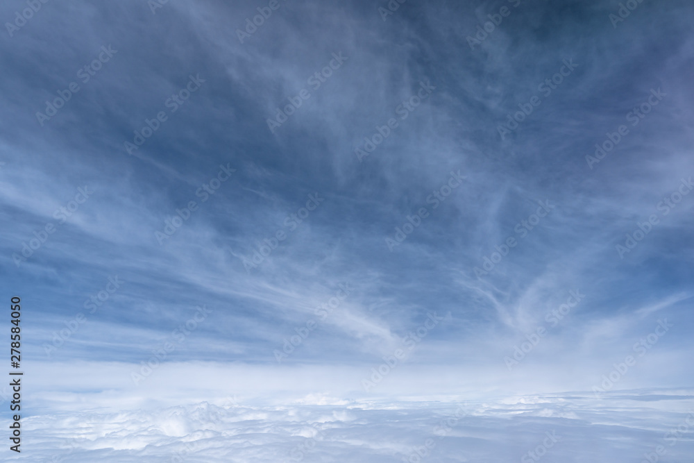 blue sky with clouds