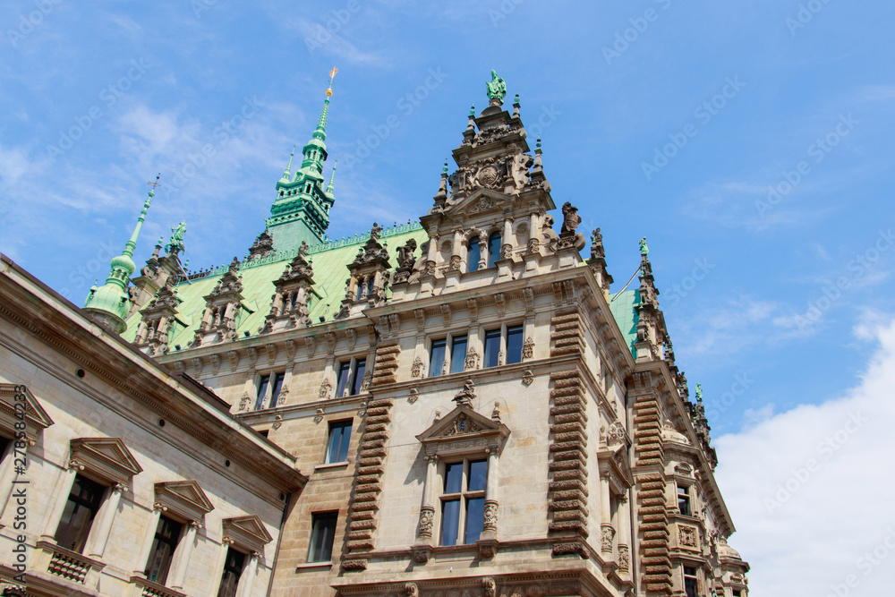 exterior of Hamburg Town Hall