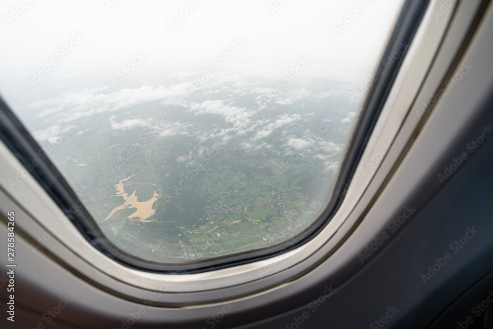 window of airplane window of airplane