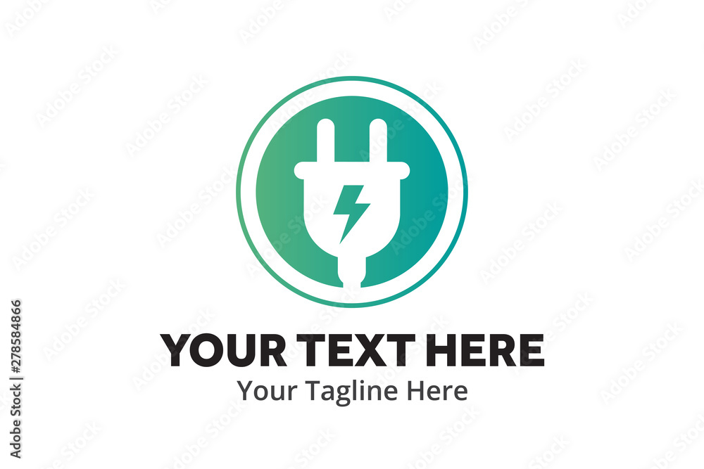 simple electrical logo creative design in flat style with color . electricity logo creative design for identity and business simple electrical logo creative design in flat style with color . electricity logo creative design for identity and business