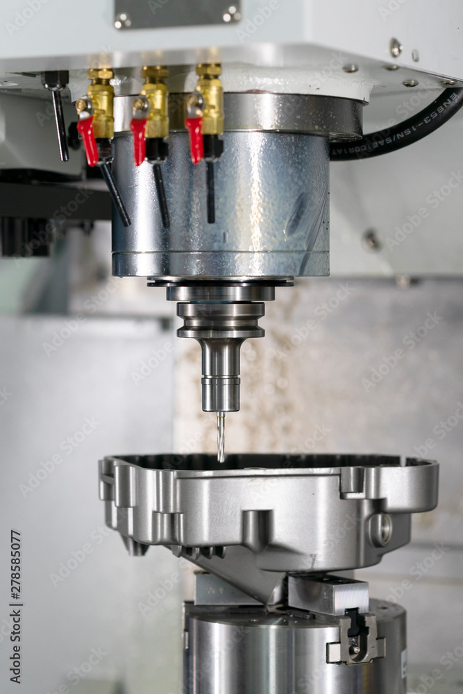 Fototapeta premium CNC machining center cutting mold