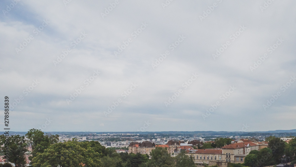 Panoramic view of the city of Lyon, France