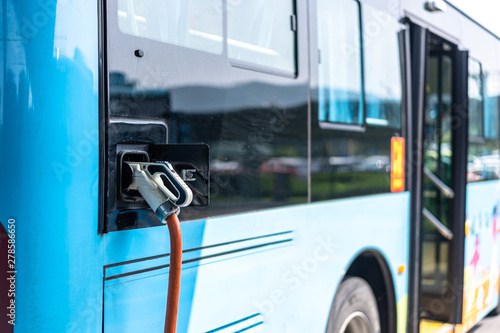 bus charging in station photo