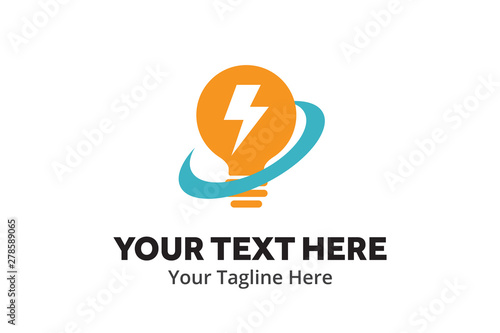 Free Download simple electrical logo creative design in flat style with color . electricity logo creative design for identity and business - GFXLoad
