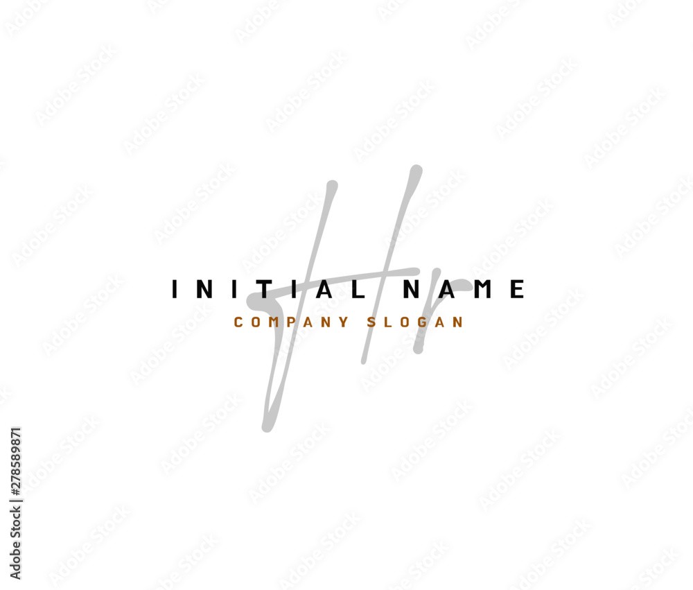 H R HR Beauty vector initial logo, handwriting logo of initial signature, wedding, fashion, jewerly, boutique, floral and botanical with creative template for any company or business. H R HR Beauty vector initial logo, handwriting logo of initial signature, wedding, fashion, jewerly, boutique, floral and botanical with creative template for any company or business.