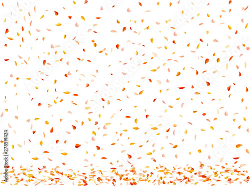 Autumn background. Falling leaves. Vector illustration. The frame of the leaves. Element for design business cards, invitations, gift cards, flyers and brochures.