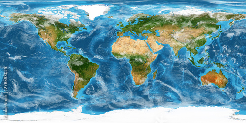 Planet Earth Europe View Isolated (Elements of this image furnished by NASA). 3D rendering 