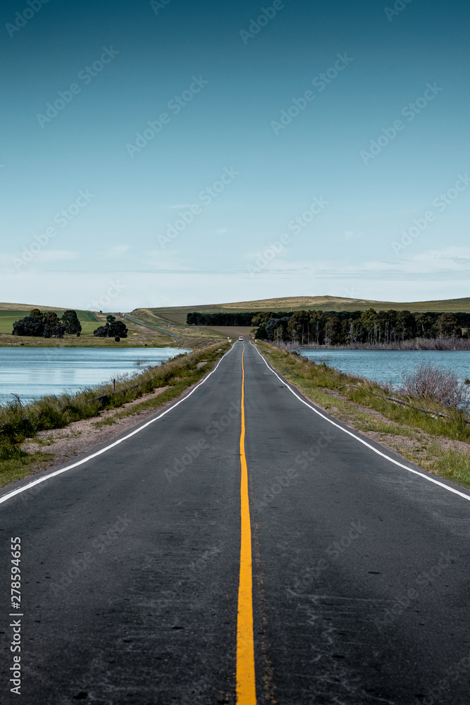 empty highway in Argentina empty highway in Argentina