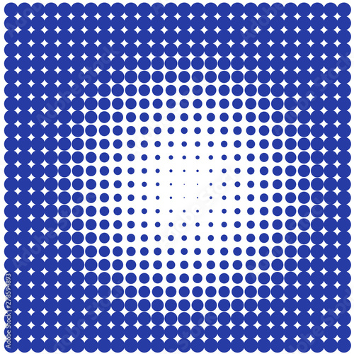 Blue circles on white background 