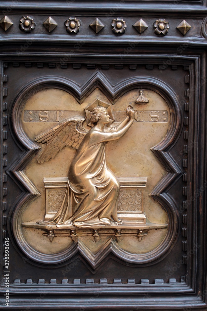 One of the panels on the north doors of  Florence Baptistery