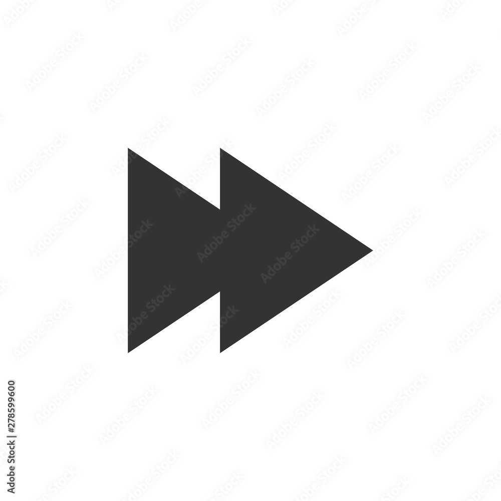 Arrow, forward icon. Vector illustration, flat design. Arrow, forward icon. Vector illustration, flat design.