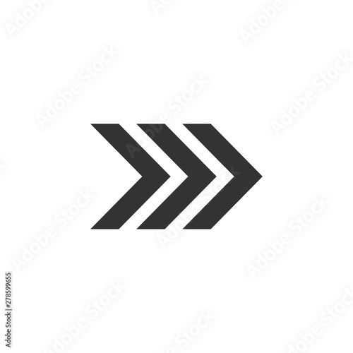 Free Download Arrow, forward icon. Vector illustration, flat design. - GFXLoad