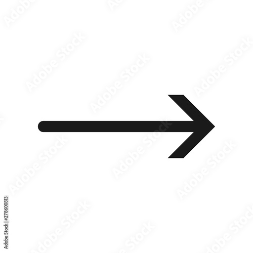 Arrow, forward icon. Vector illustration, flat design.