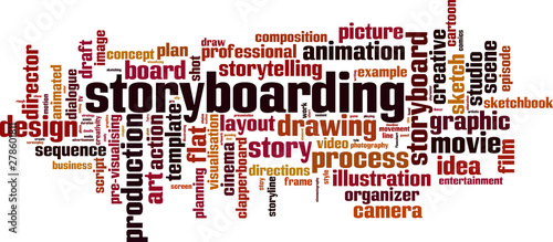 Storyboarding word cloud