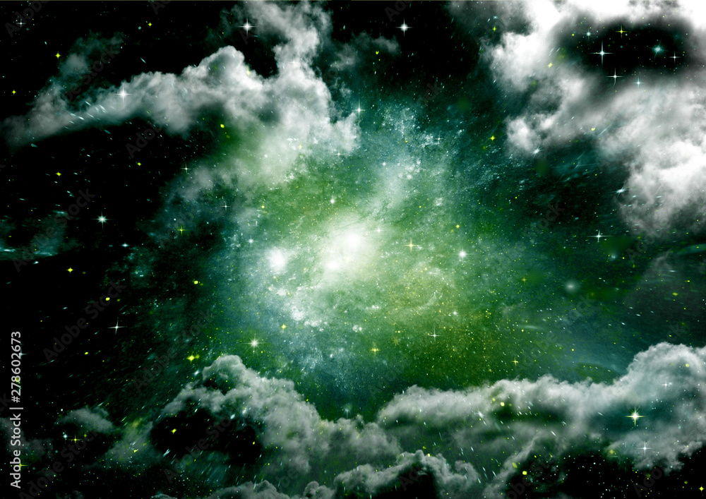 galaxy in a free space. 3D rendering galaxy in a free space. 3D rendering