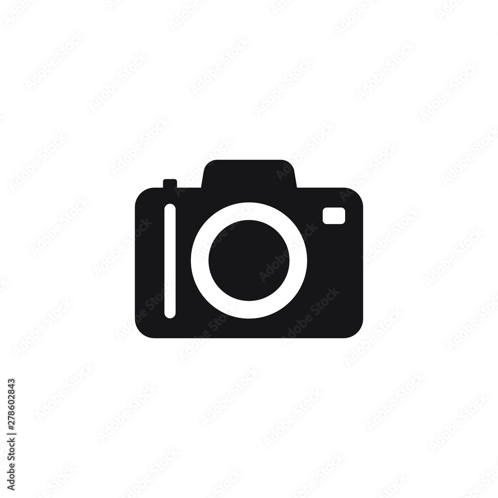 Photo camera vector icon, bold icon