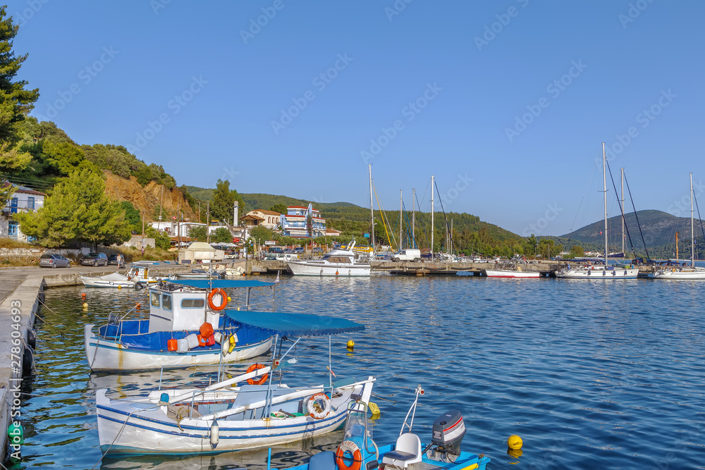Fishing port in Porto Koufo, Chalkidiki, Greece