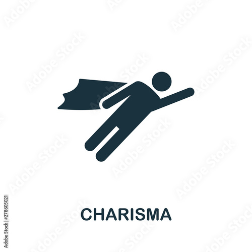 Charisma vector icon symbol. Creative sign from business management icons collection. Filled flat Charisma icon for computer and mobile