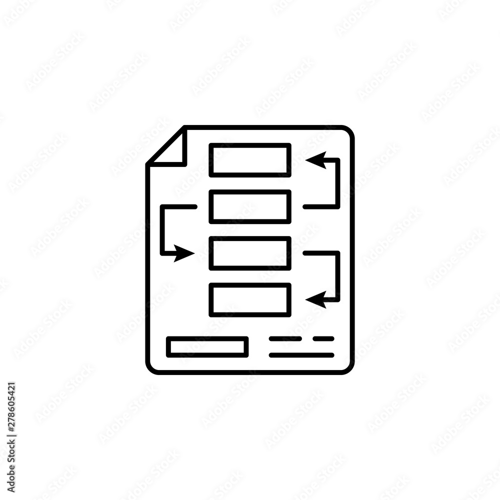 Process finance chart outline icon. Element of finance illustration icon. signs, symbols can be used for web, logo, mobile app, UI, UX Process finance chart outline icon. Element of finance illustration icon. signs, symbols can be used for web, logo, mobile app, UI, UX