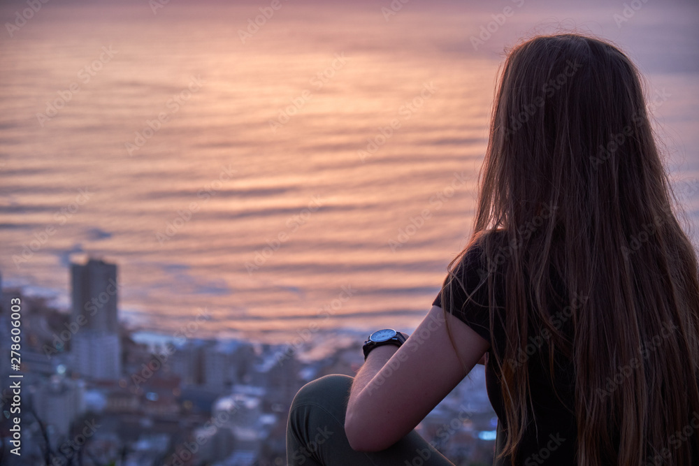 Watching a Cape Town sunset Watching a Cape Town sunset