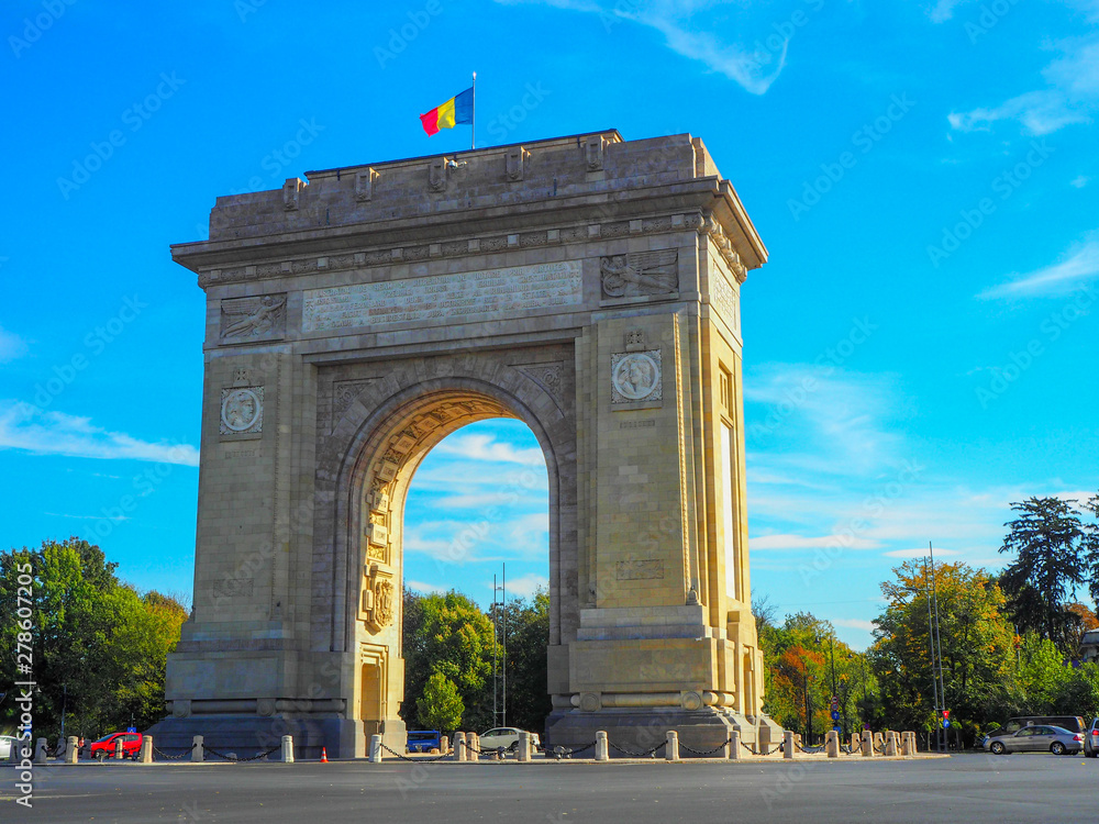 Arcul de Triumf (arch of triumph), Bucharest, Capital of Romania Arcul de Triumf (arch of triumph), Bucharest, Capital of Romania