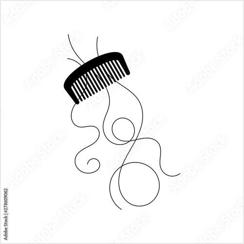Hair Problem Icon, Frizzy Hair