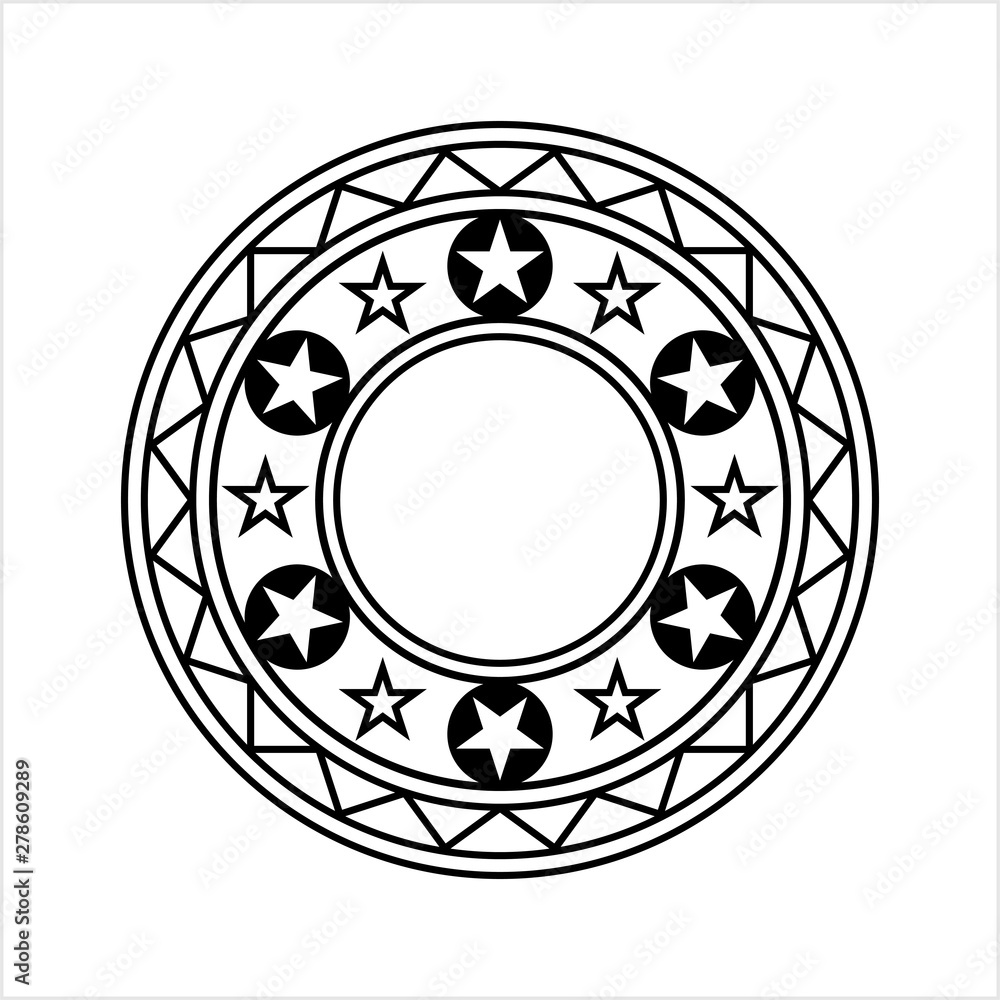 Stars In Circle Design Stars In Circle Design