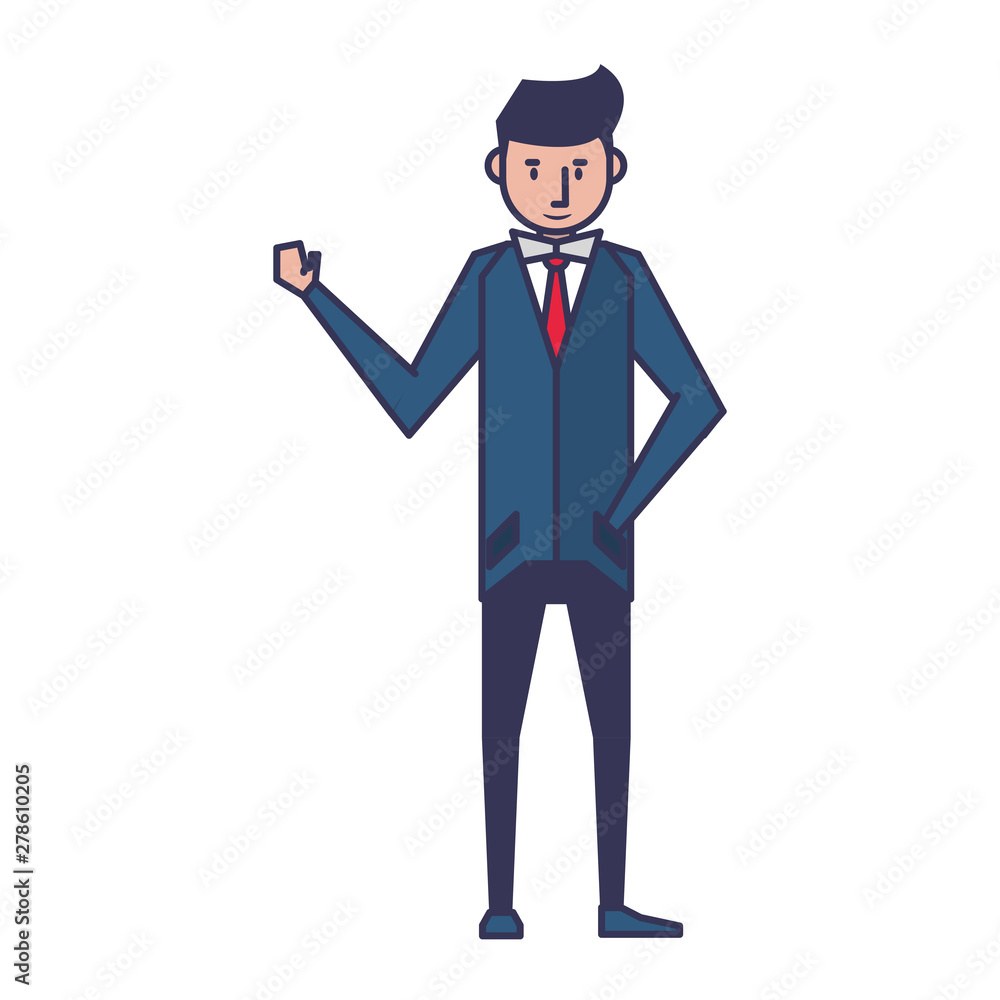executive business finance man cartoon executive business finance man cartoon