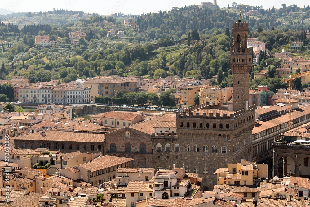 Palazzo Vecchio from Giotto's Campanile, Florence