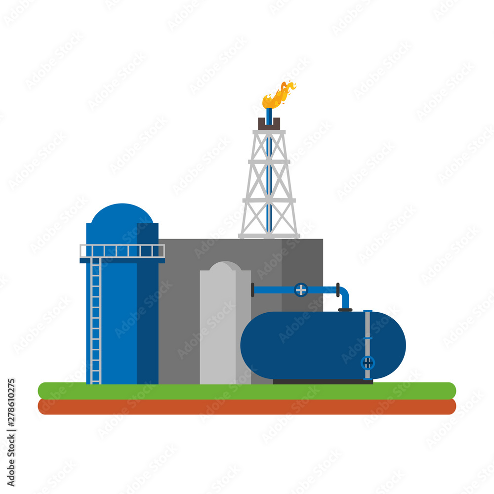 oil refinery gas factory cartoon oil refinery gas factory cartoon