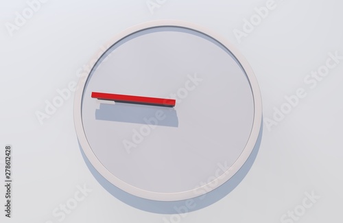 Clock icon in flat style, timer on white background. Business watch. Design element for you project
