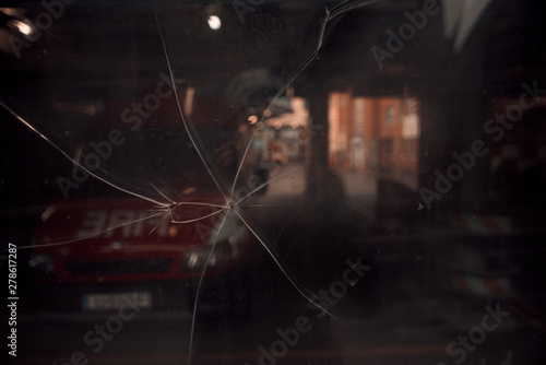 cracked glass