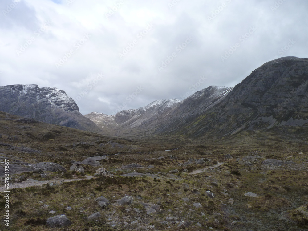 Bein Liath Mhor and Coire Lair, Strathcarron, Scotland Bein Liath Mhor and Coire Lair, Strathcarron, Scotland
