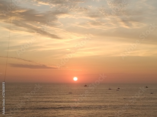 sunset over sea © kevin