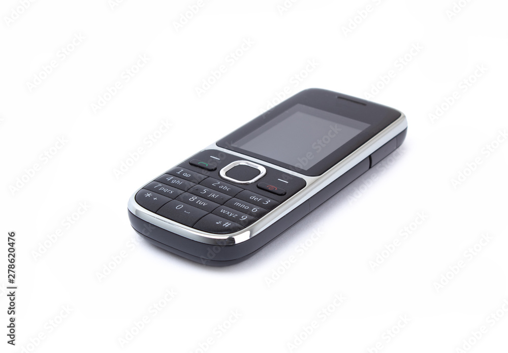 Old mobile phone isolated on white background. Old mobile phone isolated on white background.
