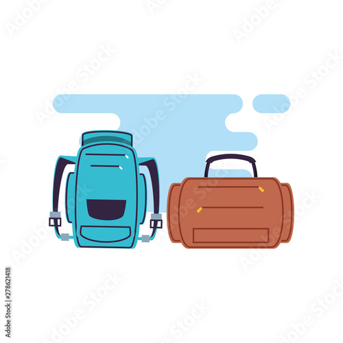 travel suitcase equipment with travelbag