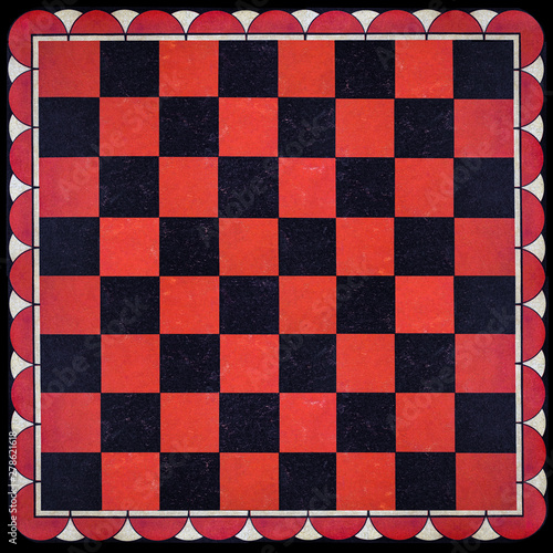 Vintage Art Deco Checkerboard