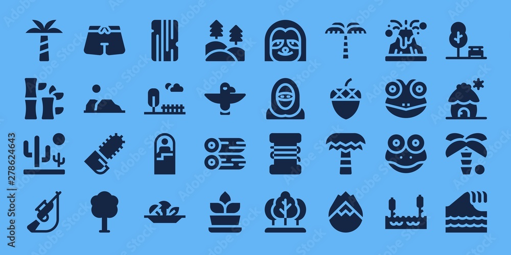 forest icon set forest icon set