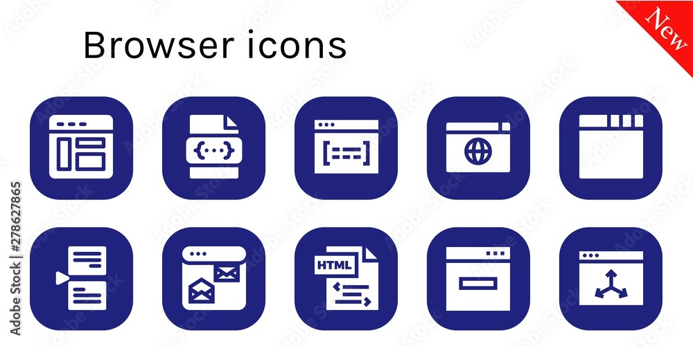 browser icon set browser icon set