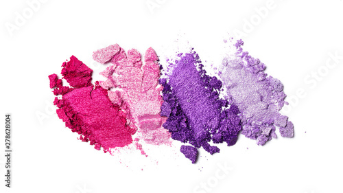 Canvas-taulu Smear of bright purple and pink eyeshadow