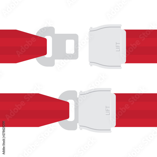 Aviation seat belt icon.