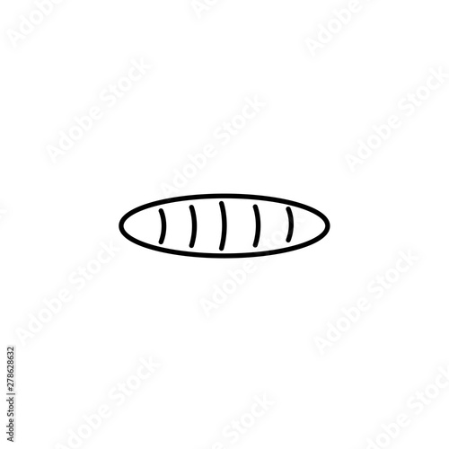 Bread icon Vector Illustration on the white background.