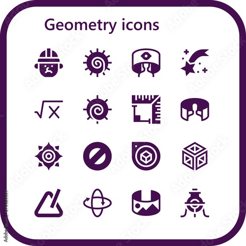 geometry icon set